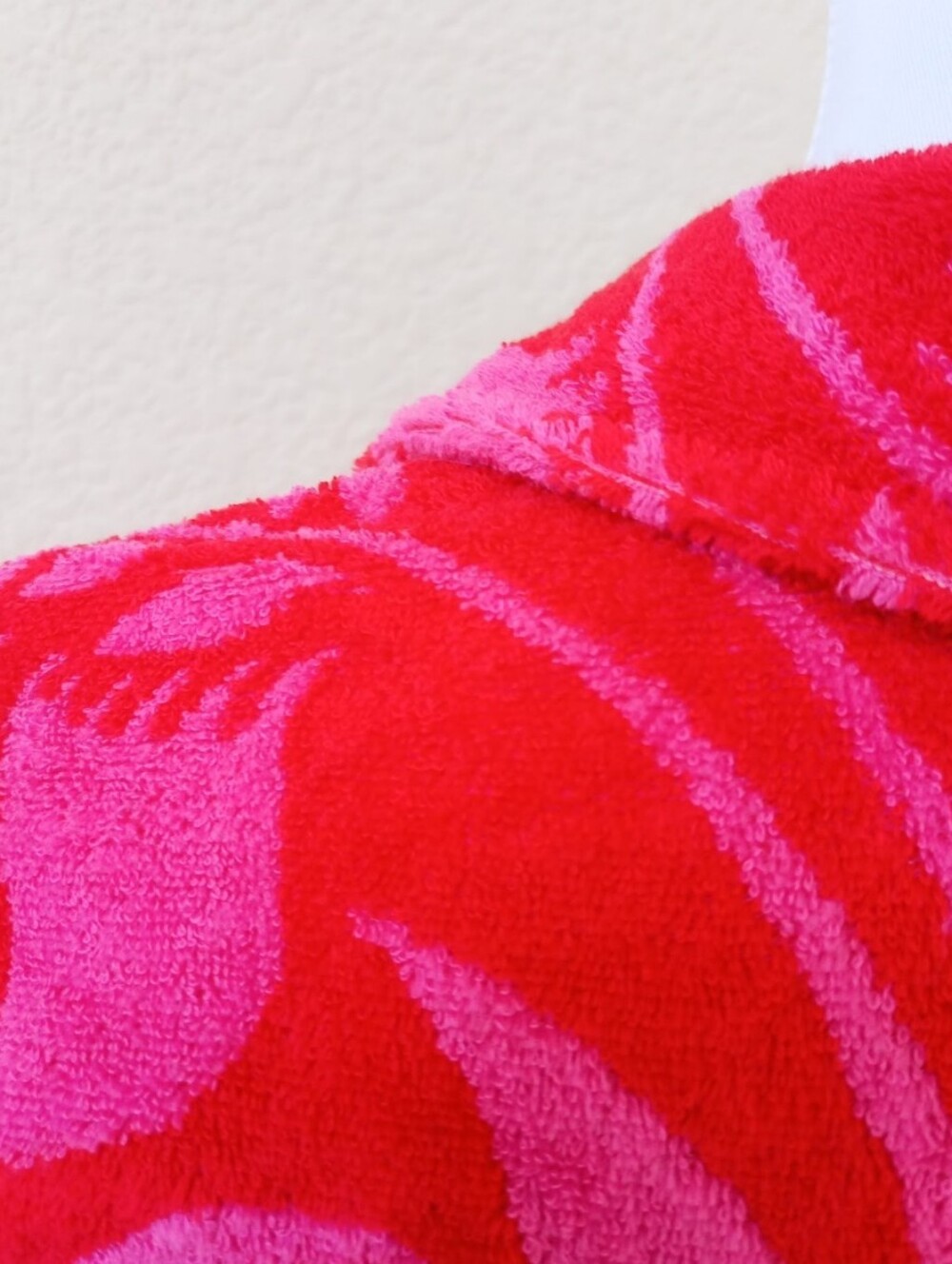 Boden pink and red plush Terrycloth Oriental print cover-up dress - Picture 10 of 10